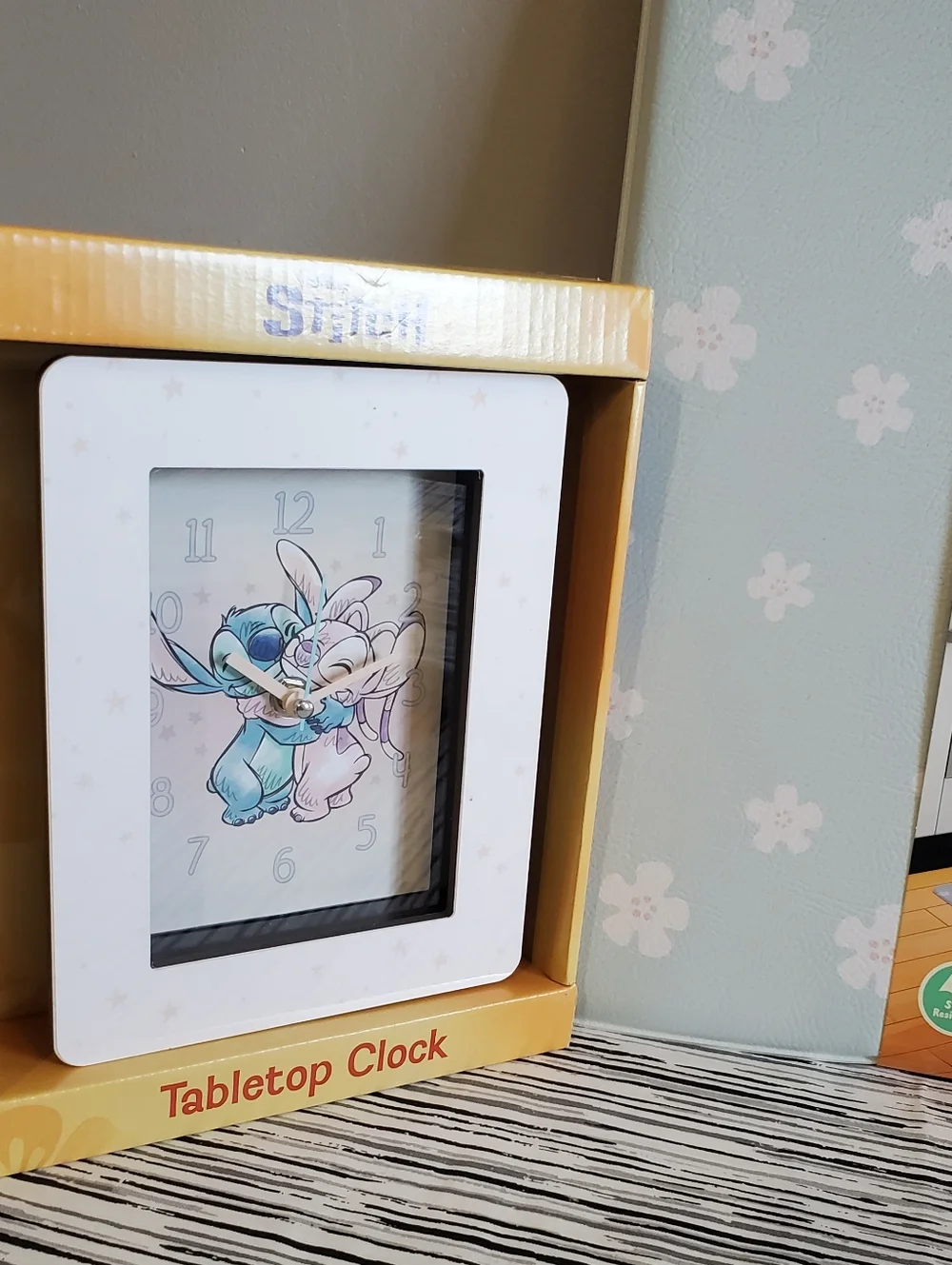 Disney Stitch & Angel Kitchen Set with 2 Towels, Tabletop Clock, and Floor Mat - Picture 3 of 8
